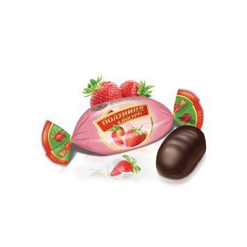 Конфеты ASAL Клубника в йогурте, 1 кг